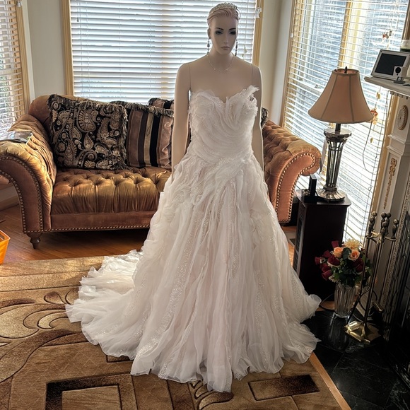 YSA Makino Blush Wedding gown size 12 - Picture 17 of 17